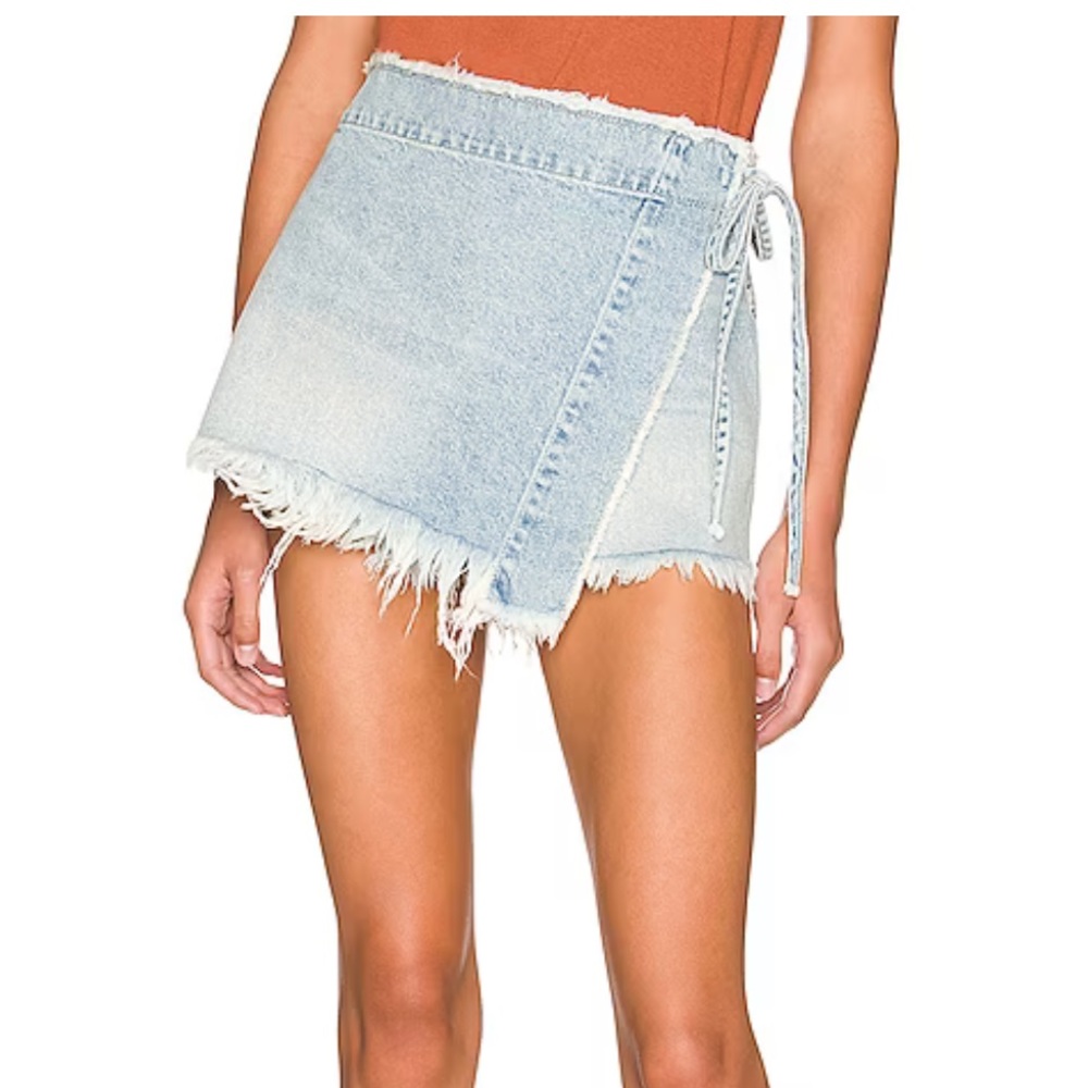 Free People Denim Skort